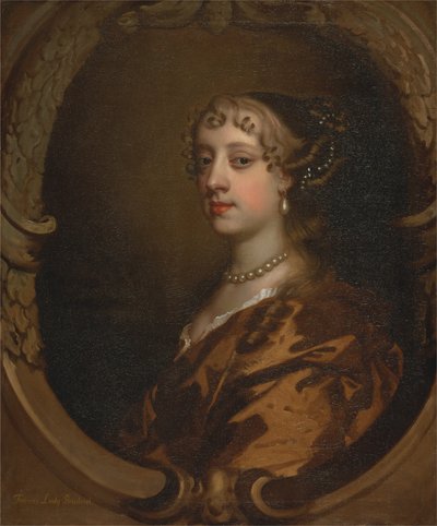 Lady Frances Savile, later Lady Brudenell door Peter Lely